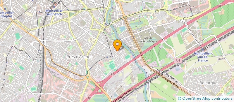 localisation de l'entreprise PENALBA SARL à MONTPELLIER
