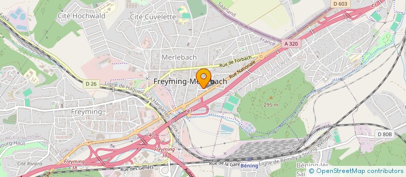 localisation de l'entreprise PENALTY à FREYMING-MERLEBACH