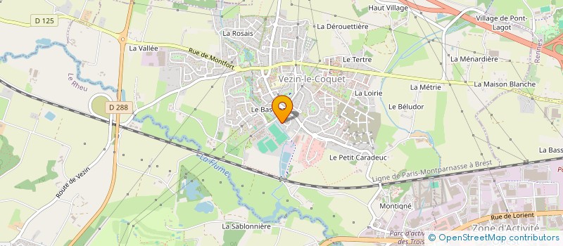 localisation de l'entreprise PENARD ELECTRICITE  LE RHEU