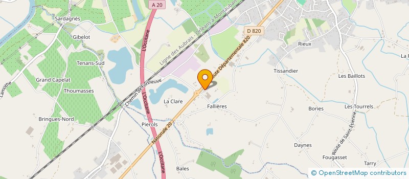 localisation de l'entreprise PENARDIERE  ALBIAS