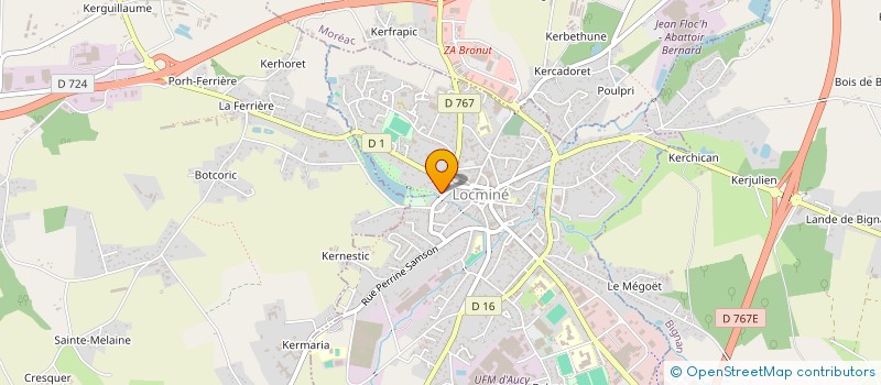 localisation de l'entreprise PENARK  LOCMINE