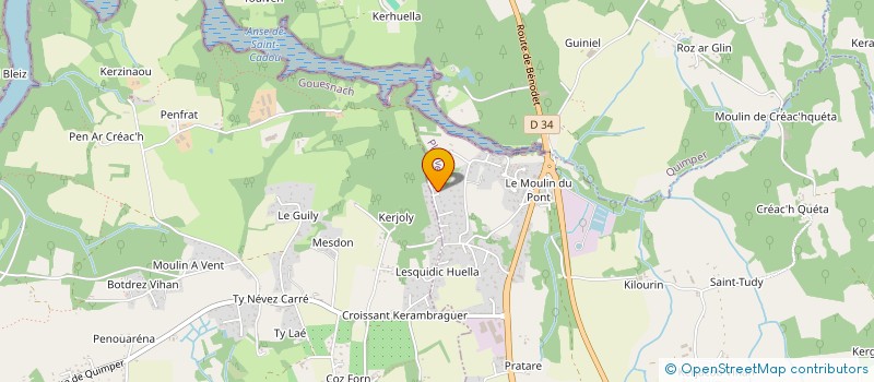 localisation de l'entreprise PENARMOSE  PLEUVEN