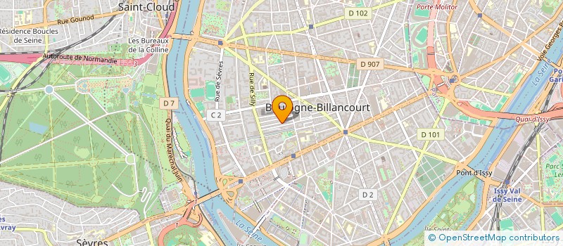 localisation de l'entreprise PENARTH01 à BOULOGNE-BILLANCOURT