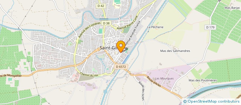 localisation de l'entreprise PENATES II  SAINT-GILLES
