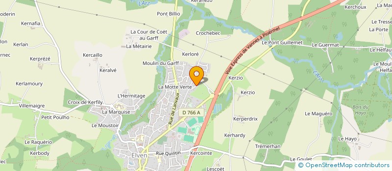 localisation de l'entreprise PENBRAUN  ELVEN