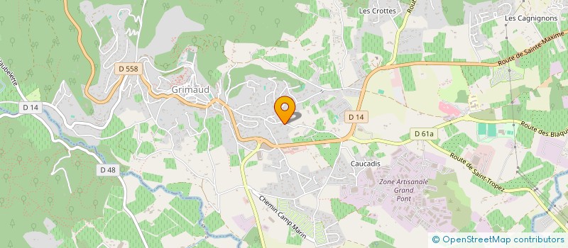 localisation de l'entreprise PENCHENAT AZEMA à GRIMAUD