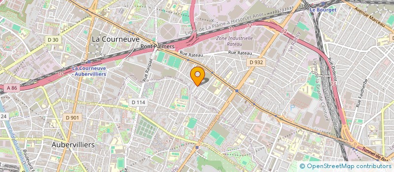 localisation de l'entreprise PENDA-INFO MULTISERVICES à LA COURNEUVE