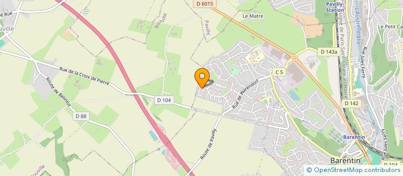 localisation de l'entreprise PENDERE DA  BARENTIN