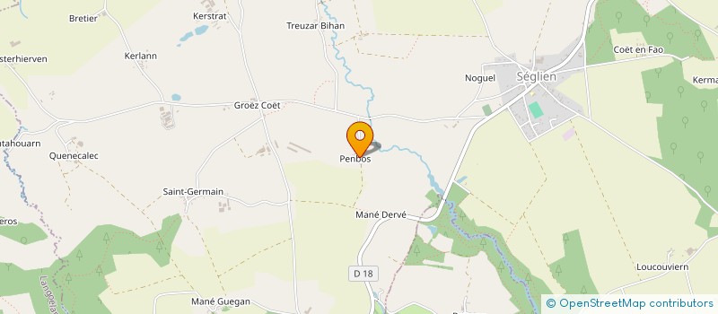 localisation de l'entreprise PENDERFF EQUITATION  LIGNOL