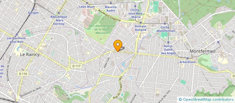 localisation de l'entreprise PENDI à CLICHY-SOUS-BOIS