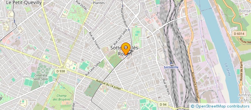 localisation de l'entreprise PENDRAGON  SOTTEVILLE-LES-ROUEN