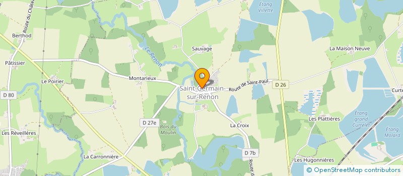 localisation de l'entreprise PENDRAGON  SAINT-GERMAIN-SUR-RENON