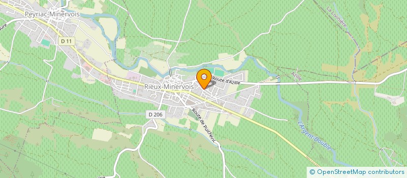 localisation de l'entreprise PENDRAGON à RIEUX-MINERVOIS