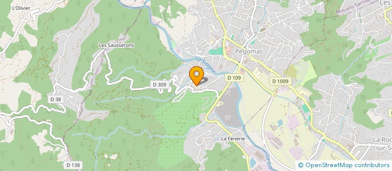 localisation de l'entreprise PENDULE ET BIEN-ETRE  PEGOMAS