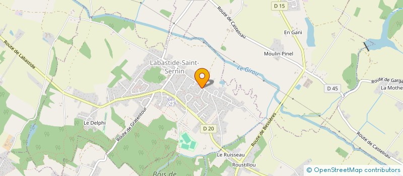 localisation de l'entreprise PENDULO à LABASTIDE-SAINT-SERNIN