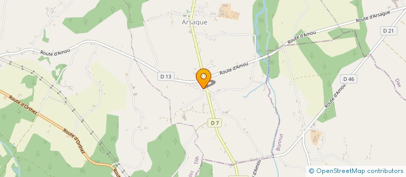 localisation de l'entreprise PENE  ARSAGUE