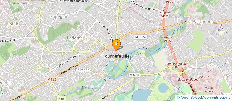 localisation de l'entreprise PENEL OPTIQUE à TOURNEFEUILLE