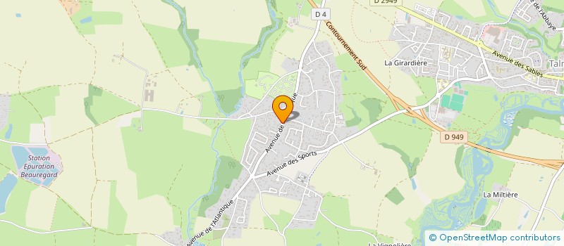 localisation de l'entreprise PENELA à TALMONT-SAINT-HILAIRE