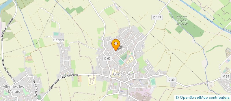 localisation de l'entreprise PENELEC  GONDECOURT