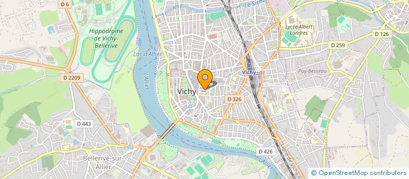 localisation de l'entreprise PENELOPE à VICHY