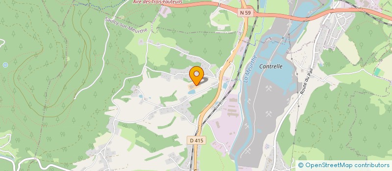 localisation de l'entreprise PENELOPE à SAULCY-SUR-MEURTHE