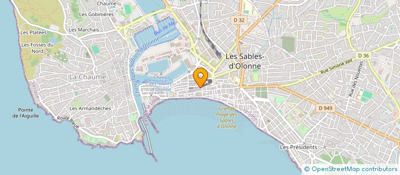 localisation de l'entreprise PENELOPE à LES SABLES D'OLONNE