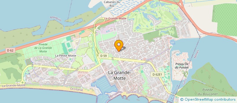 localisation de l'entreprise PENELOPE  LA GRANDE-MOTTE