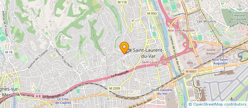 localisation de l'entreprise PENELOPE à SAINT-LAURENT-DU-VAR