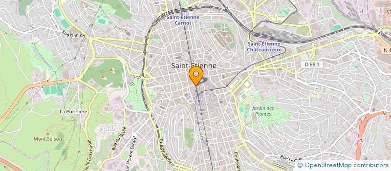 localisation de l'entreprise PENELOPE DISTRIBUTION  SAINT-ETIENNE