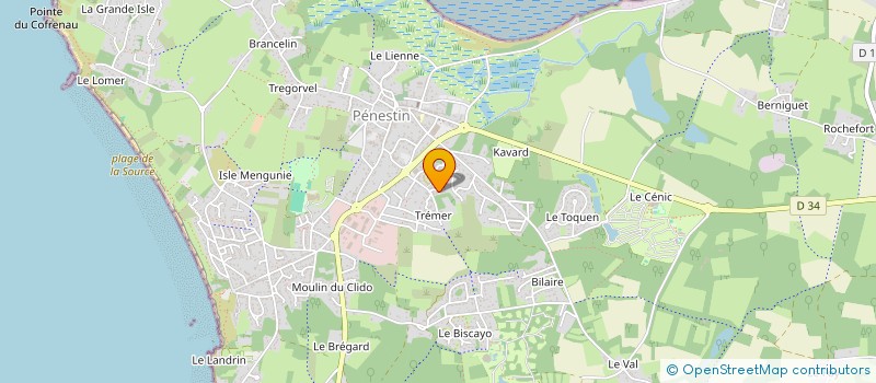 localisation de l'entreprise PENESTIN BAY PRODUCTION  ASSERAC