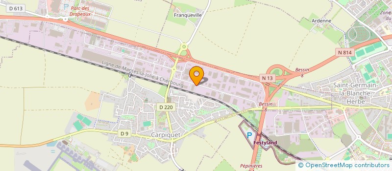 localisation de l'entreprise PENET MANAGEMENT  CARPIQUET