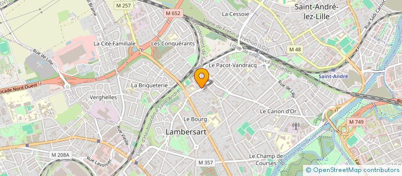 localisation de l'entreprise PENET SALINGROS à LAMBERSART