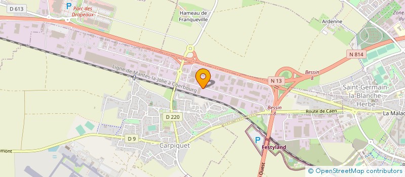 localisation de l'entreprise PENET TP à CAEN