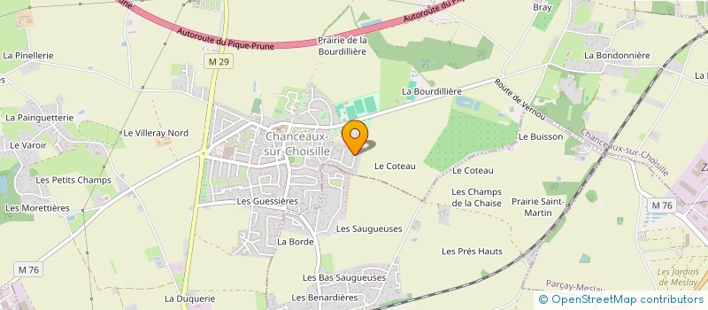 localisation de l'entreprise PENGOON  CHANCEAUX-SUR-CHOISILLE