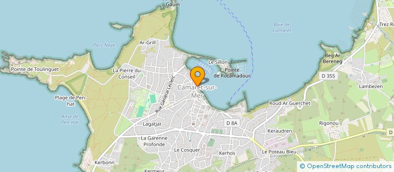 localisation de l'entreprise PENHAT  CAMARET-SUR-MER