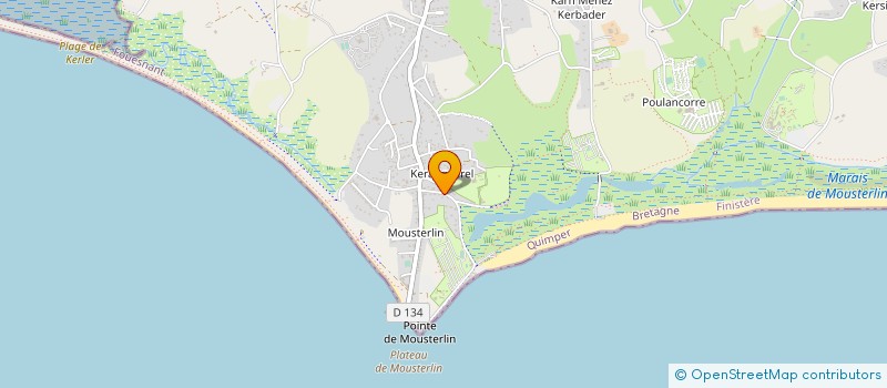 localisation de l'entreprise PENHOAT COTE PLAGE à FOUESNANT