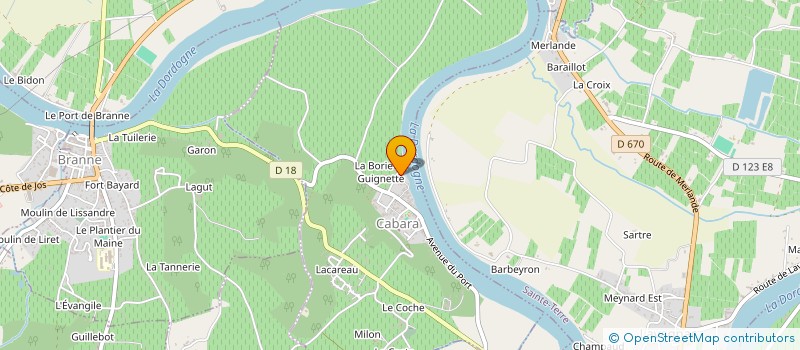 localisation de l'entreprise PENICAUD  CAMIAC-ET-SAINT-DENIS