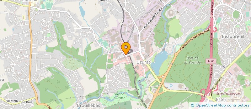 localisation de l'entreprise PENICAUT PROFESSIONNEL à LIMOGES