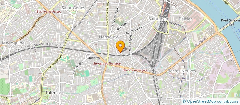 localisation de l'entreprise PENIEL  BORDEAUX