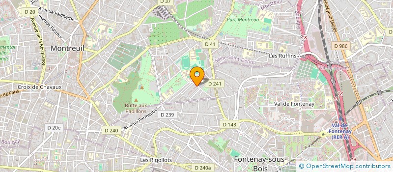 localisation de l'entreprise PENIEL à MONTREUIL