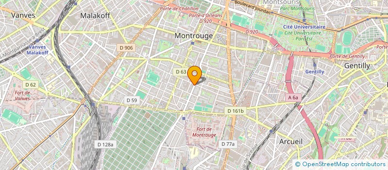 localisation de l'entreprise PENIEL  MONTROUGE