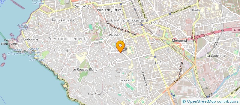 localisation de l'entreprise PENIEL-SERVICE A LA PERSONNE AIDE A DOMICILE ANIMAION CULTURELLE ACTION SOCIALE EMPLOI ET FORMATION à MARSEILLE