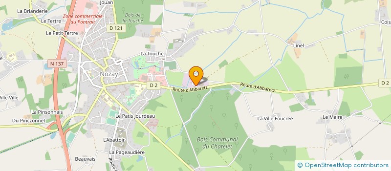 localisation de l'entreprise PENIGUEL PEINTURE à NOZAY