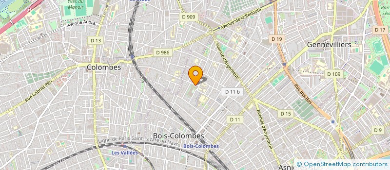 localisation de l'entreprise PENIGUET à BOIS-COLOMBES