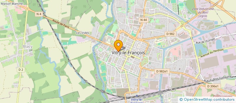 localisation de l'entreprise PENINGUE ET FILS  VITRY-LE-FRANCOIS