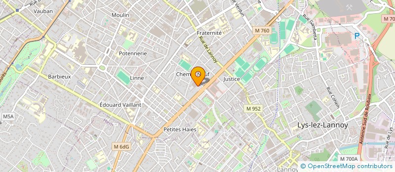 localisation de l'entreprise PENINON  ROUBAIX