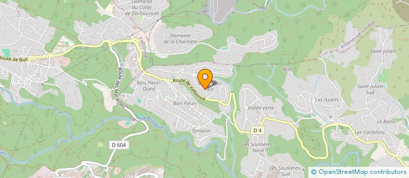 localisation de l'entreprise PENINSULA ASSETS HOLDINGS  BIOT