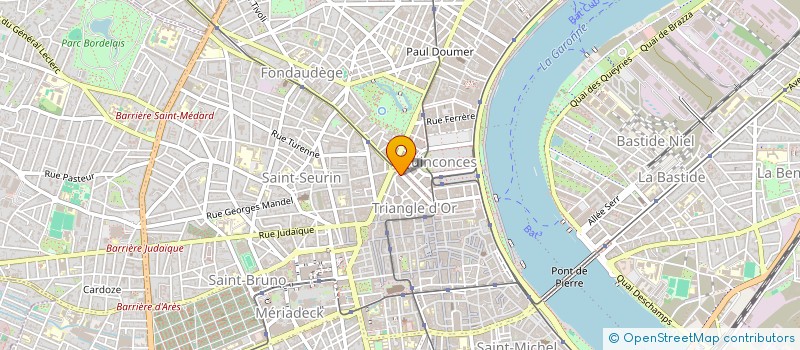 localisation de l'entreprise PENINSULES & CONTINENTS à BORDEAUX