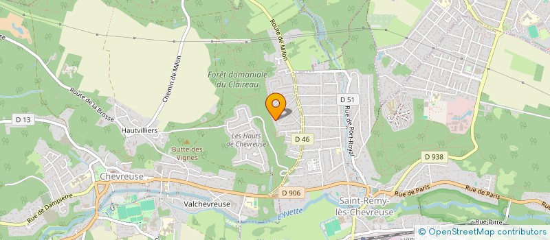 localisation de l'entreprise PENINVEST  CHEVREUSE