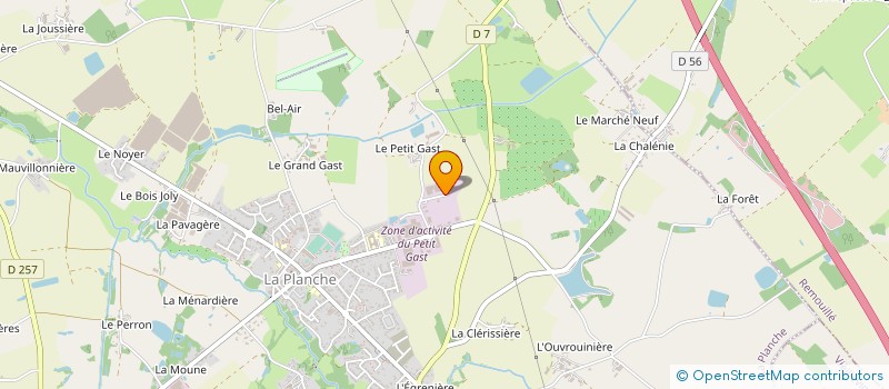 localisation de l'entreprise PENISSON à LA PLANCHE